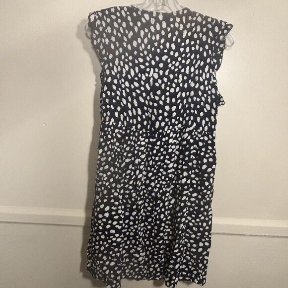 Kirundo Women's Ruffle Sleeve Embroidered Chest Animal Print Dress Size Small - Picture 6 of 11